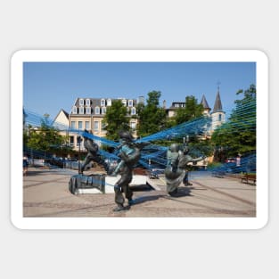 Luxembourg; City; Place; old town; Houses; Place du Theater Sticker